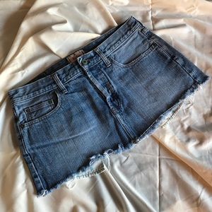 Hollister Denim Mini Skirt with Peekaboo Pockets
